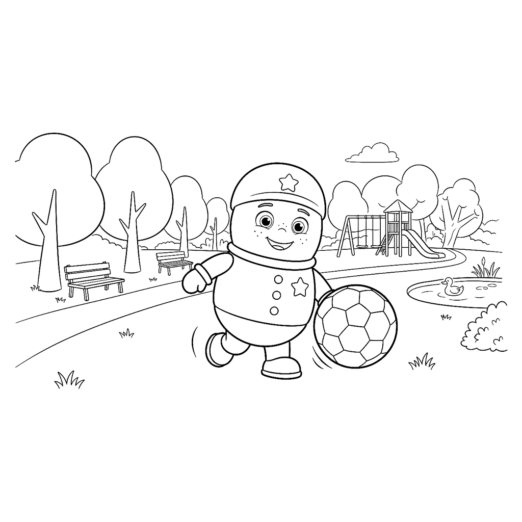Coloriage ballon Ploumi