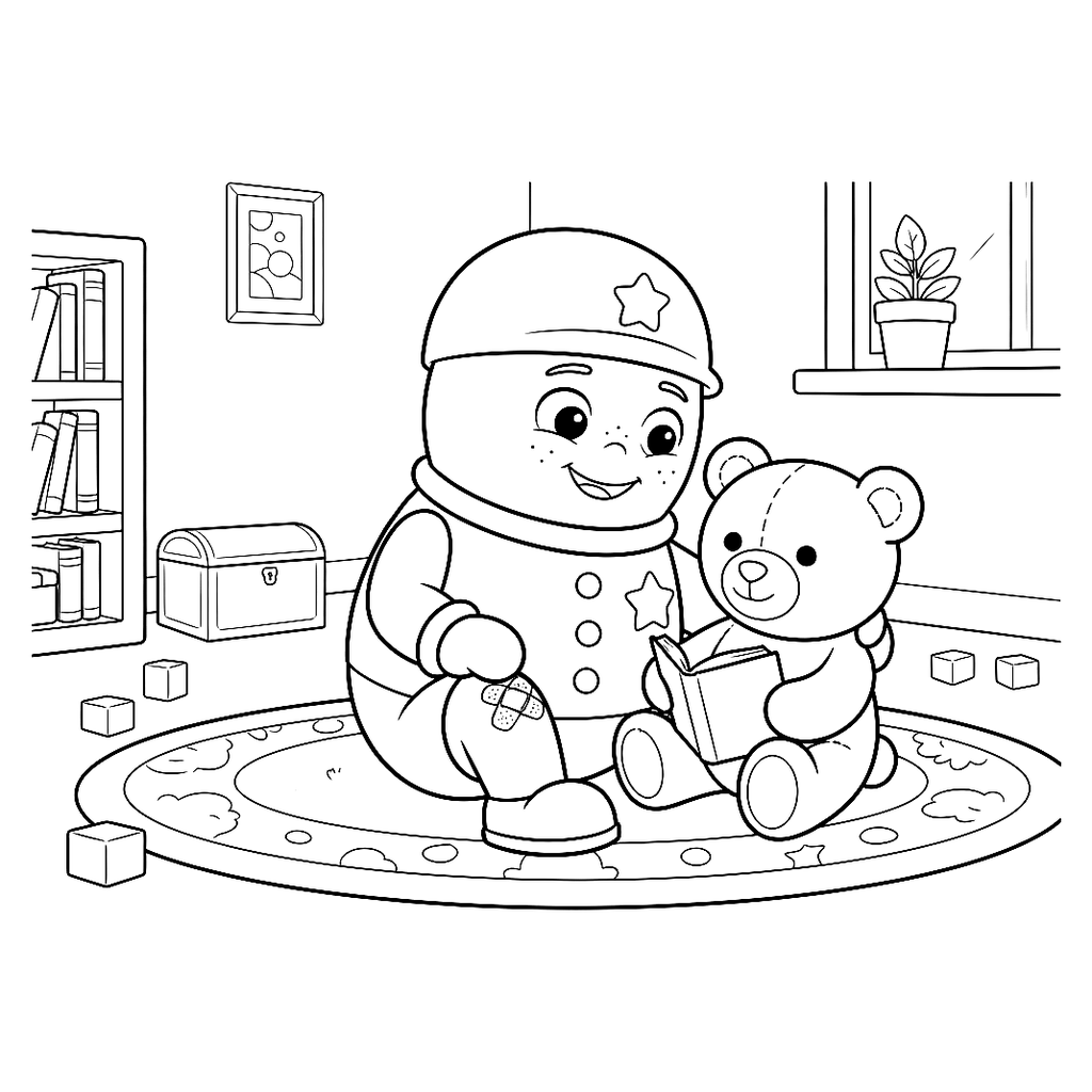 Coloriage petit bobo Ploumi