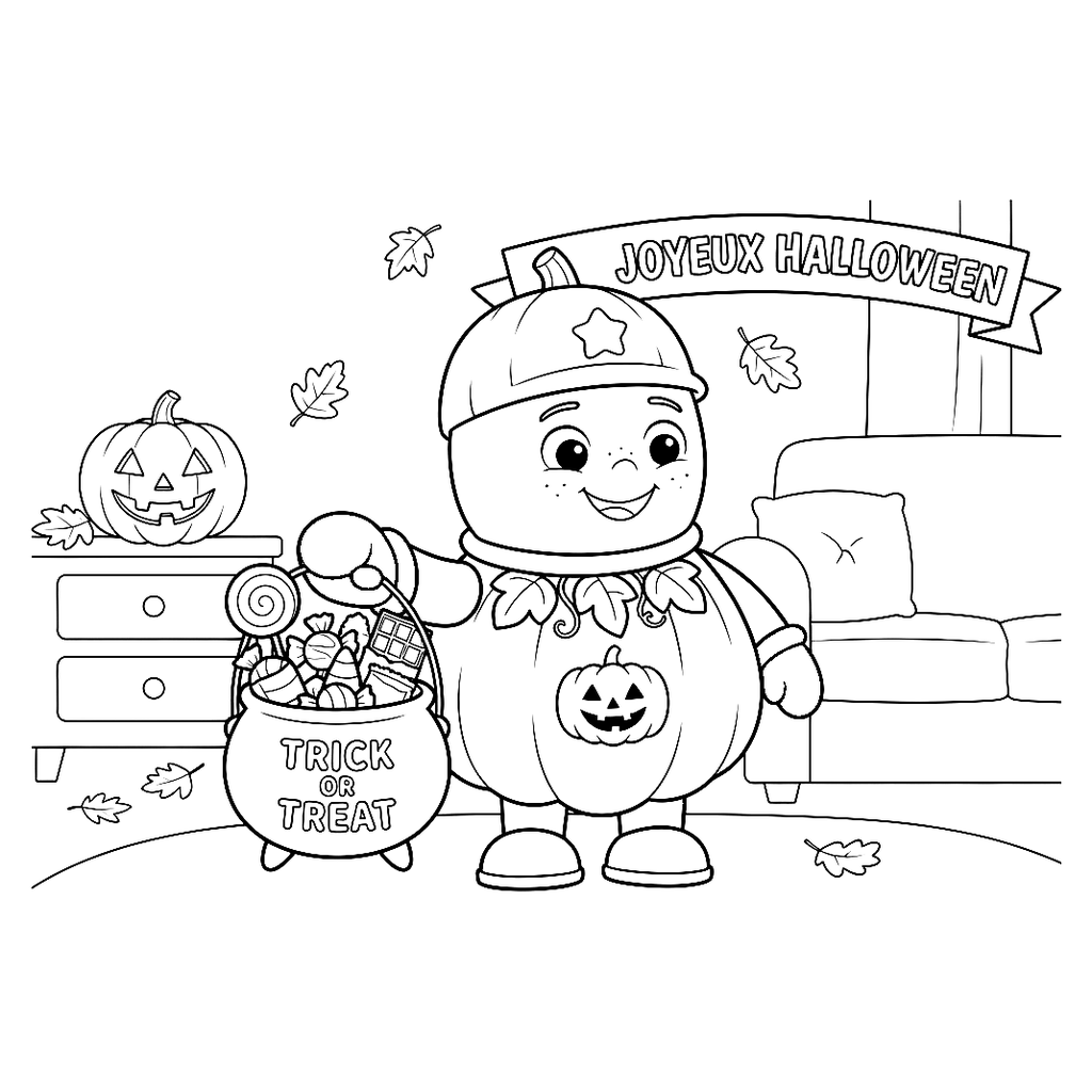 Coloriage Halloween Ploumi